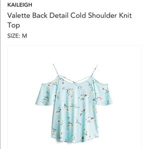 Cold shoulder camisole